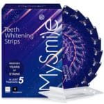 MySmile Advanced Teeth Whitening Strips - Non-Sensitive Formulated 5X Plus Whitening Results, Safe for Enamel - 10 Whitening Strips Dental Stain Remover for Whiter Smile - Removes Years of Stains  Health & Household