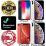 Apple iPhone X XR XS XS Max 64GB 128GB 256GB - Unlocked Verizon AT&T T-Mobile