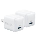 Anker Fast USB-C Wall Charger 20W Power Delivery Charging for iPhone 13/12 2Pack