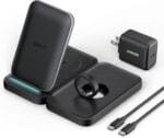 Anker Wireless Charging Station 3-in-1 Qi Stand +20W USB-C Charger for iPhone 13