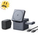 Anker MagSafe Wireless Charger Stand 15W 3-in-1 Foldable Cube for iPhone|Refurb