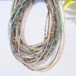 2-3mm Crystal Faceted Beads Necklace, Natural Gemstone Necklace, Crystal Choker, Dainty Fashion Jewelry Gifts, Gift For Her