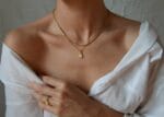Raw Moonstone Necklace, Moonstone Pendant Gold, Natural Stone Necklace, June Birthstone, Gift for Wife