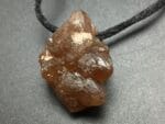Citrine Crystal Pendant, Raw Natural Untreated Citrine from Morocco with large Hole Drilled Fits on Chain, Raw Crystal Necklace