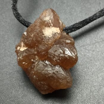 Citrine Crystal Pendant, Raw Natural Untreated Citrine from Morocco with large Hole Drilled Fits on Chain, Raw Crystal Necklace