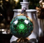 Green Chakra Necklace, Orgone Malachite Pendant, Orgonite EMF 5G Protector Talisman,Sri Yantra Heart Chakra Necklace, Spiritual Jewelry Gift