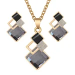 kf-H7fe328835c444efc9043a441db690832R-Fashion-Crystal-Pendants-Necklace-Earrings-Sets-for-Women-Jewelry-Set-Bridal-Wedding-Choker-Necklace-Set