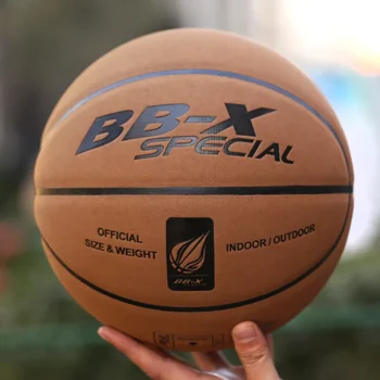 New High Quality Wearable Leather Good Feeling Size 7 Soft Leather Suede Basketball Outdoors Indoors