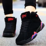 Large Size Autumn Hightop Sport Shoes Women Black Sneakers Woman Running Shoes Sports Sneakers Ladies Trainers Runniing E-1471
