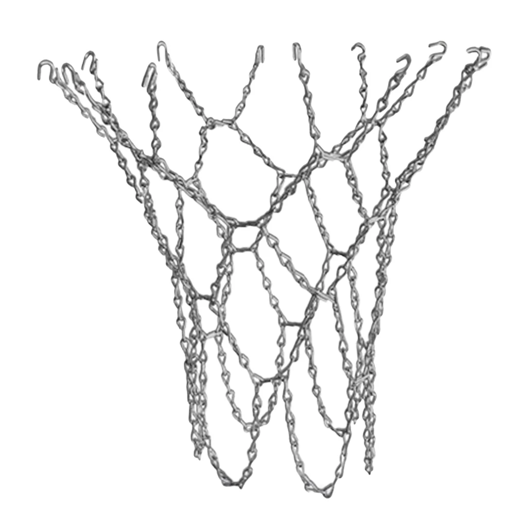 Anti-Rust Basketball Chain Net Heavy Duty Metal Chain Replacement Rim Hoop for Indoor Outdoor