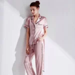 kf-HTB1EhTBfXGWBuNjy0Fbq6z4sXXag-Silk-Nightwear-Lady-Suit-100-real-Silk-Home-pajama-sets-Simple-Pure-Color-Short-Sleeved-Trousers
