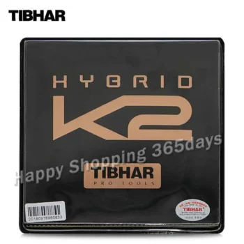 TIBHAR 2019 New HYBRID K2 (Sticky rubber + German Hard Sponge, Speed & Spin) Pips-in Table Tennis Rubber Ping Pong Sponge