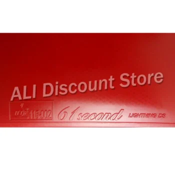 61second Lightning DS LST Super tacky Pips-in Table Tennis PingPong Rubber With Sponge