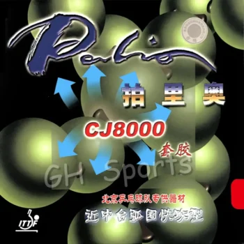 Palio CJ8000 Pips In Table Tennis Rubber With Sponge 40-42 Degrees Ping Pong Rubber for Tennis Table Racket