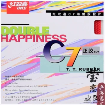 DHS-Table Tennis Rubber Racket, Long pimples, Indoor Sports Defense, Original, C-7