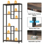 kf-S417b3625df4741e899876e567d296227H-Tribesigns-6-Tier-Tall-Bookshelf-Bookcase-Industrial-8-Shelf-Open-Bookcase-Storage-Display-Book-Shelves