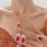 kf-S8023dde43dff4de7a4a0fab6e640e384q-Blue-Cyrstal-Ring-Necklace-Earrings-Set-Wedding-Jewelry-Sets-For-Brides-Pendant-Earrings-For-Girls-Women