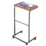 Movable End Table Metal Frame Side Table With Wheels Living Room Bedroom Sofa Table Corner Storage Rack End Tables Furniture