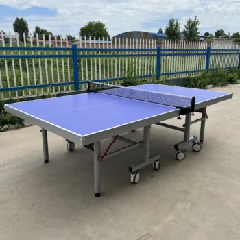 Premium quality competition 25mm top HDF Table Tennis Table With MEDICAL WHEELS