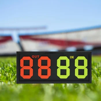 Football Soccer Manual Substitution Board Card 4 digits for Basketball Game Manually Fliping Numbers Doublesided Display Durable