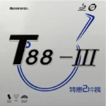 SANWEI T88 III (T88-3) Table Tennis Rubber (Half-sticky, loop) with Sponge Pimples In Original SANWEI Ping Pong Rubber
