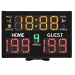 Electronic Basketball Scoreboard, Portable Digital Scoreboard With Remote For Multisports Indoor Outdoor