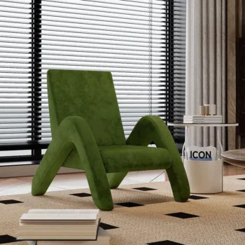 Medieval wabi-sabi style living room creative leisure single sofa chair personalized balcony bedroom lazy chair