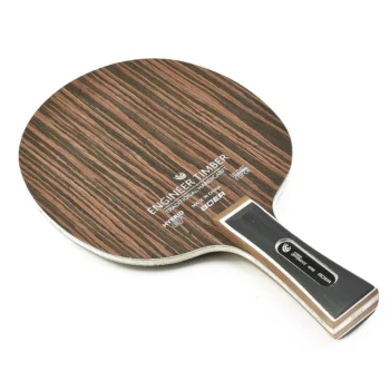 1PC Table Tennis Blade Ebony Dalbergia Senna Siamea Pingpong Racket Bottom Plate 5-Ply Wood Ping Pong Paddle Board Bat FL Handle