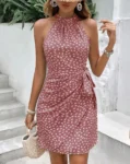 kf-Seac96d0105544be4b6e6e5389c3af9119-Solid-Colored-Polka-Dot-Mini-Dresses-Women-s-Camisole-Sleeveless-Lace-Up-Dress-Summer-Vacation-Party
