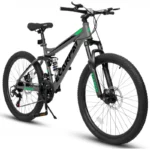 AQMountain Bike,Dual Full Suspension Mountain Bike,for Student s s Bicycles,21-Speed Aluminum/Steel Beach School Bicycles