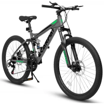 AQMountain Bike,Dual Full Suspension Mountain Bike,for Student s s Bicycles,21-Speed Aluminum/Steel Beach School Bicycles