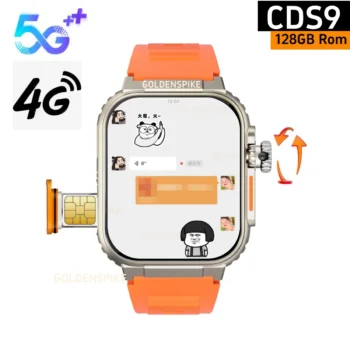 CDS9 Smartwatch Android 4G 5G SIM Card 2.2'' 448*528 Amoled Screen Video Call Google Play Store Game Sport Smart Watch S9 Ultra