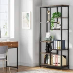 kf-S417b3625df4741e899876e567d296227H-Tribesigns-6-Tier-Tall-Bookshelf-Bookcase-Industrial-8-Shelf-Open-Bookcase-Storage-Display-Book-Shelves