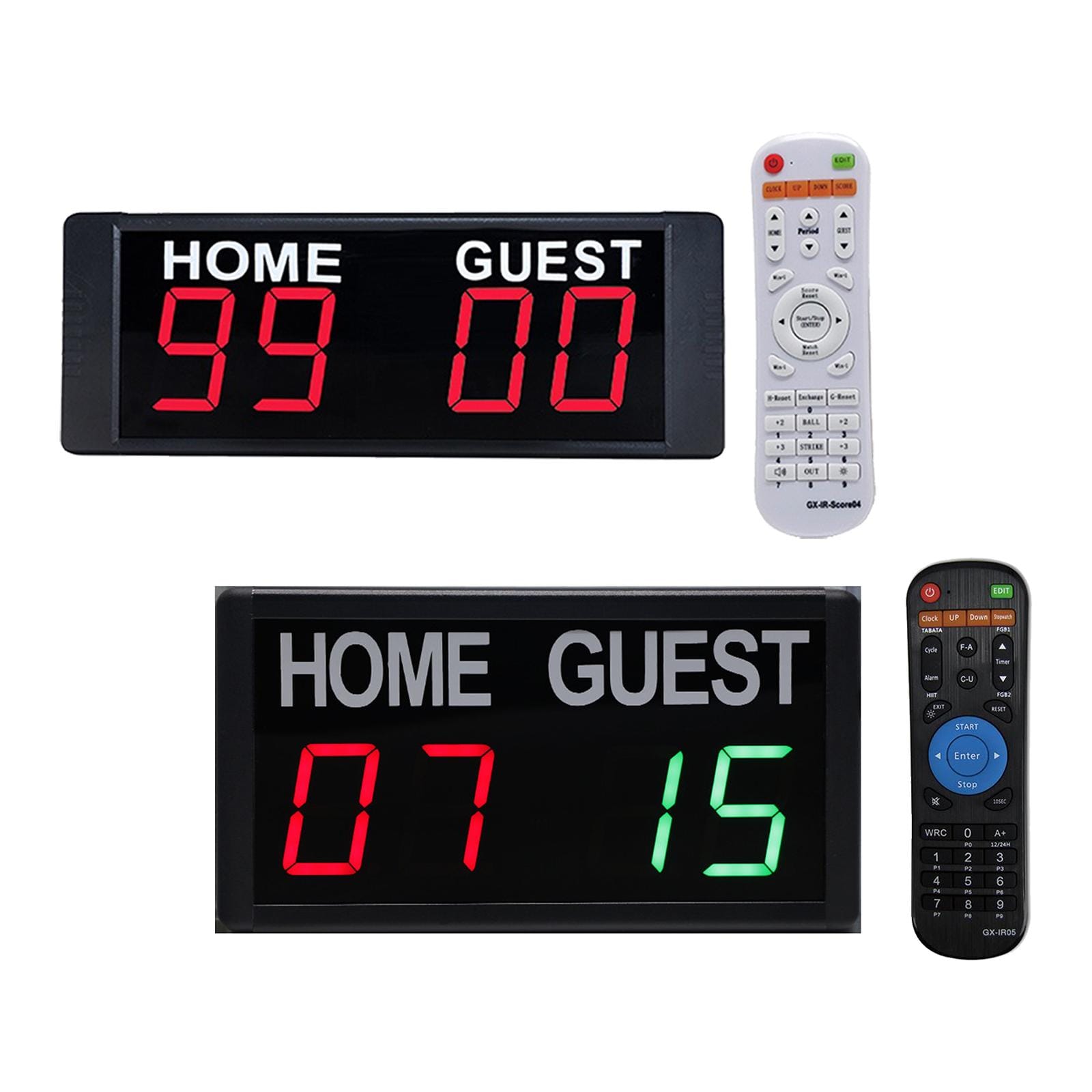 Portable Wall Mounted Electronic Digital Scoreboard Remote Control Counter Score for Games Basketball Indoor Sports Wrestling