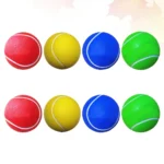 8pcs Creative Tennis Balls Beginner Practice Tennis Balls PU Tennis Balls multiuse Playing Ball outdoor Sports Training supplies