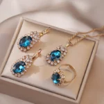 kf-S8023dde43dff4de7a4a0fab6e640e384q-Blue-Cyrstal-Ring-Necklace-Earrings-Set-Wedding-Jewelry-Sets-For-Brides-Pendant-Earrings-For-Girls-Women