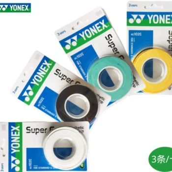 YONEX 3 Grips/Pack Cloth AC102 AC102EX 102C Hand Glue Tennis Badminton Racket Professional Anti-slip Rackets Padel Sticky Grip
