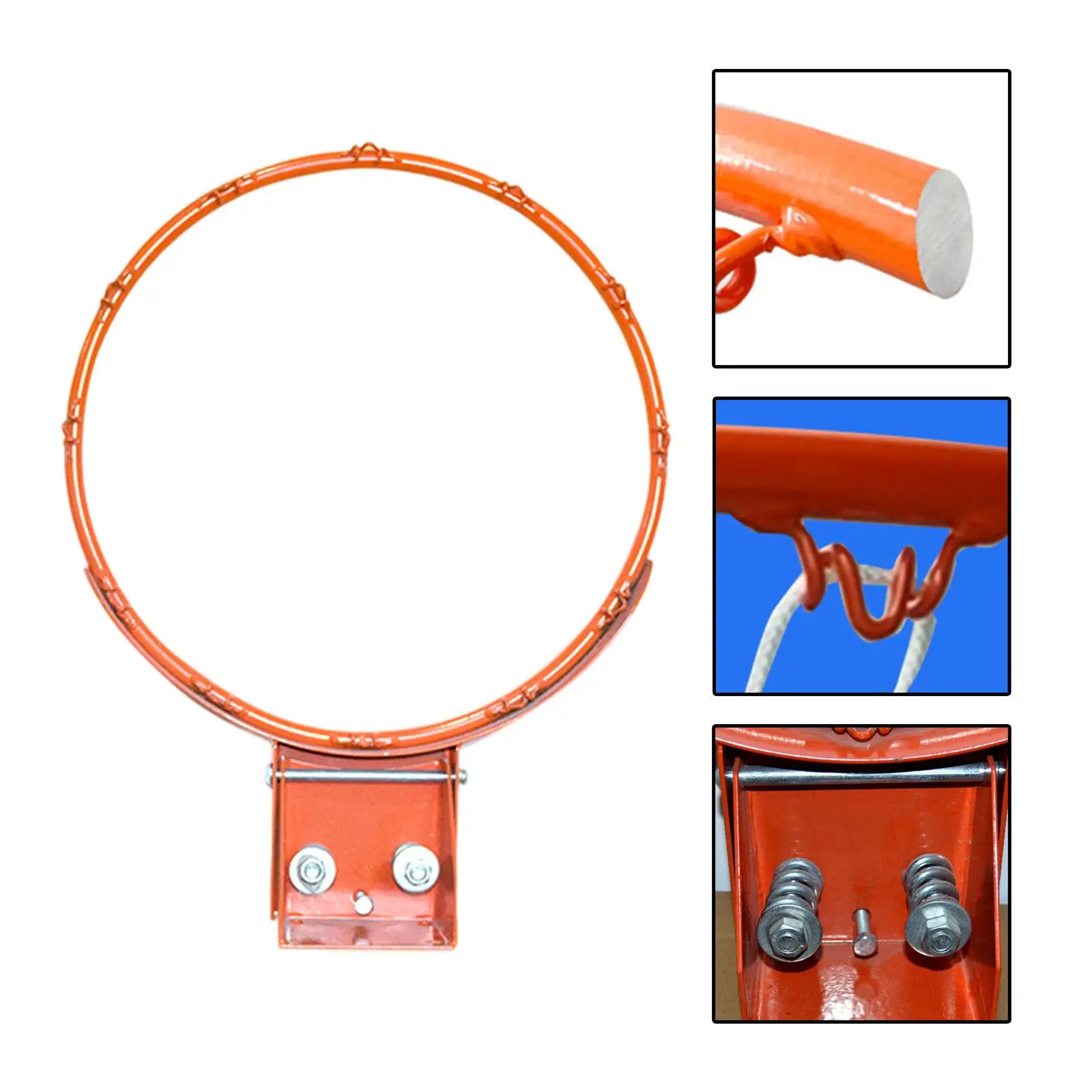 18 inch Basketball Rim Men Women Beginner Portable Supplies Standard Basketball