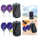 1 Pair Beach Tennis Rackets Anti Slip Grip Beach Tennis Racquet Portable Kids Paddles for Summer Outdoor Indoor Sporting Toy