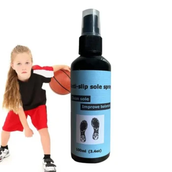Shoe Grip Spray 100ml Anti-Slip Sole Spray Spray for Basketball Shoes Shoe Sole Protector Improves Traction Cleans & Rejuvenates