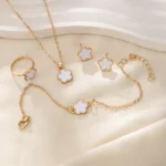 kf-Sf1753b5c4ca0452dbb66fb75bfccd429p-Lucky-Five-petal-Flower-Clover-Earrings-Necklace-Ring-Bracelet-Four-piece-set-for-Woman-Fashionable-Accessories
