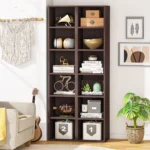 kf-Sdb2d151f107840e79a2aade7ea4b11f7B-Tribesigns-70-9-Inch-Tall-Narrow-Bookcase-Rustic-Corner-Bookcase-with-Storage-6-Tier-Cube-Display