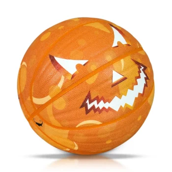 Luminous Size 7 Basketball Halloween Party Game Ball PU Wearproof Training Ball Halloween Decoration Ball Team Match Basketball