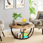 kf-S426df458aaf4465280b7ce294f501314U-Tribesigns-31-7-Round-Coffee-Table-Industrial-2-Tier-Circle-Coffee-Table-with-Storage-Shelves-Modern