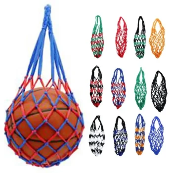 Nylon Basketball Carry Bag Youth Football Self Trainer Kick Net Soccer Volleyball Drawstring Ball Storage Bag ball bag