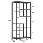 kf-S417b3625df4741e899876e567d296227H-Tribesigns-6-Tier-Tall-Bookshelf-Bookcase-Industrial-8-Shelf-Open-Bookcase-Storage-Display-Book-Shelves
