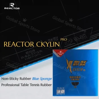REACTOR Ckylin Pro Table Tennis Rubber Blue Sponge Pimples in Sponge for 40mm+ Tenis Tenis De Mesa Original Ping Pong Rubber