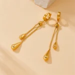 kf-S76360f1160d842c1ba5b918c1da6df83x-DIEYURO-316L-Stainless-Steel-Adjustable-Water-Droplet-Tassels-Necklace-Earrings-Women-New-Golden-Fashion-Jewelry-Set