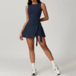 Yoga Tennis Anti-Shine Tight Sports Dress Comfortable and Breathable with Chest Pads Skinny Strap Casual Fitness Sexy Back Skirt
