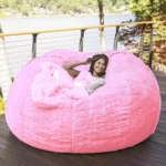 kf-S584fafcb90924127a9b7b1c577441400S-No-Stuffed-Gray-Bean-Bag-Chair-Giant-Beanbag-Pouf-Sofa-Bed-Puff-Ottoman-Futon-Room-Seat